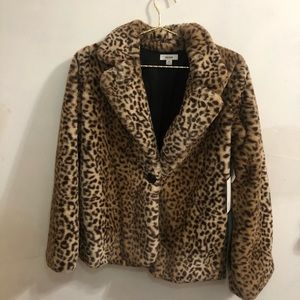 Cheetah Faux Fur Coat